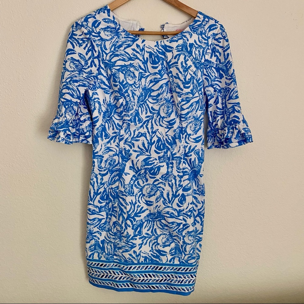 Lilly Pulitzer Blue Lobster Coral Dress 4